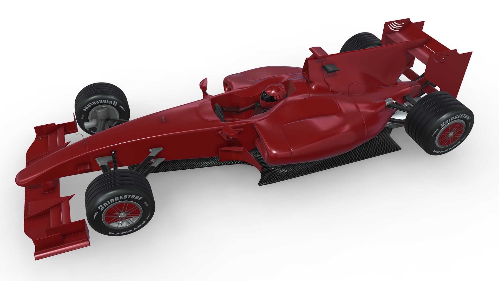 3D model Generic Formula 1 Car - This is a 3D model of the Generic Formula 1 Car. The 3D model is about a red toy car.