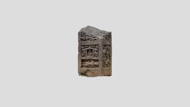 Atgaon hero-stone (2) 3D Model