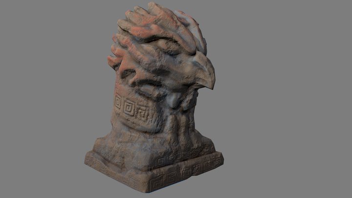 Eagle Totem (Testing bakes) 3D Model