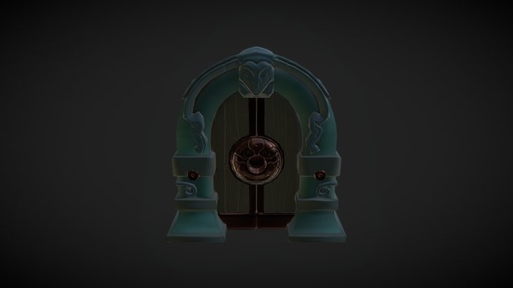 Dungeon Door 3D Model