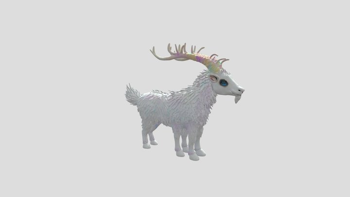 Card Title: Technicolor Dream Goat – Free 3D Model STL