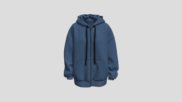 hoodie zip up 3D Model