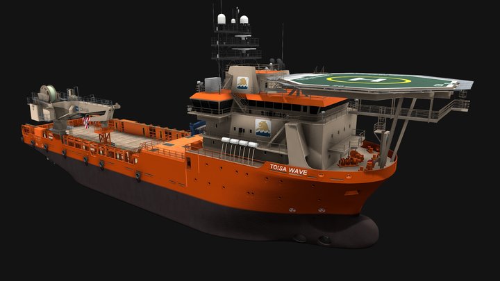 Supply Vessel 3D Model