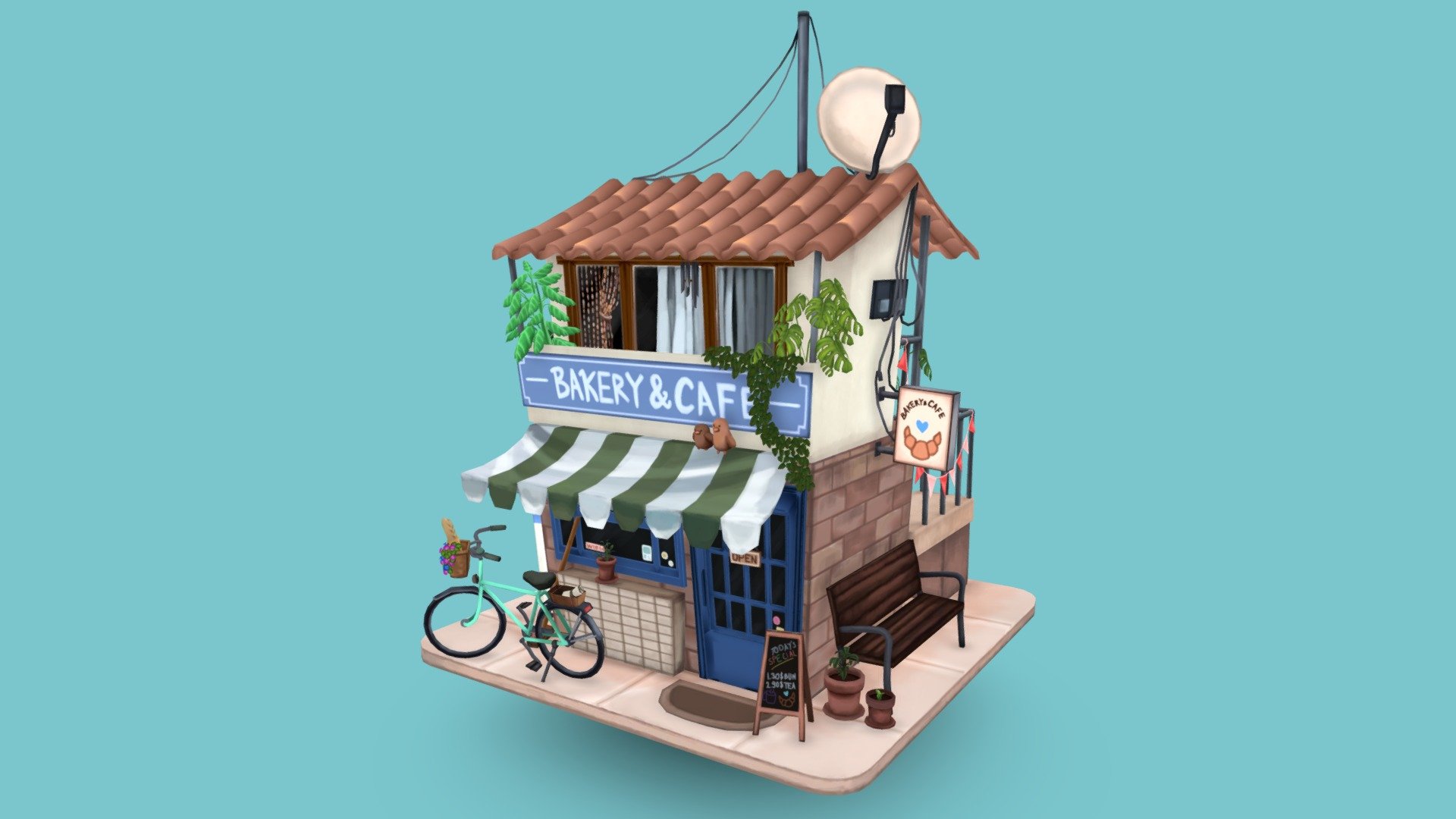 ArtStation - 3D Modeling - Alice's Wonderland Bakery