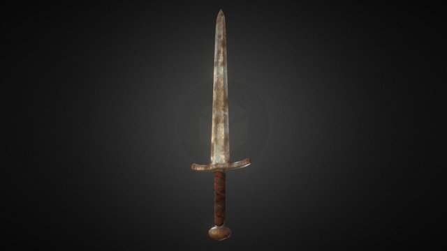 Old Viking Sword 3D Model