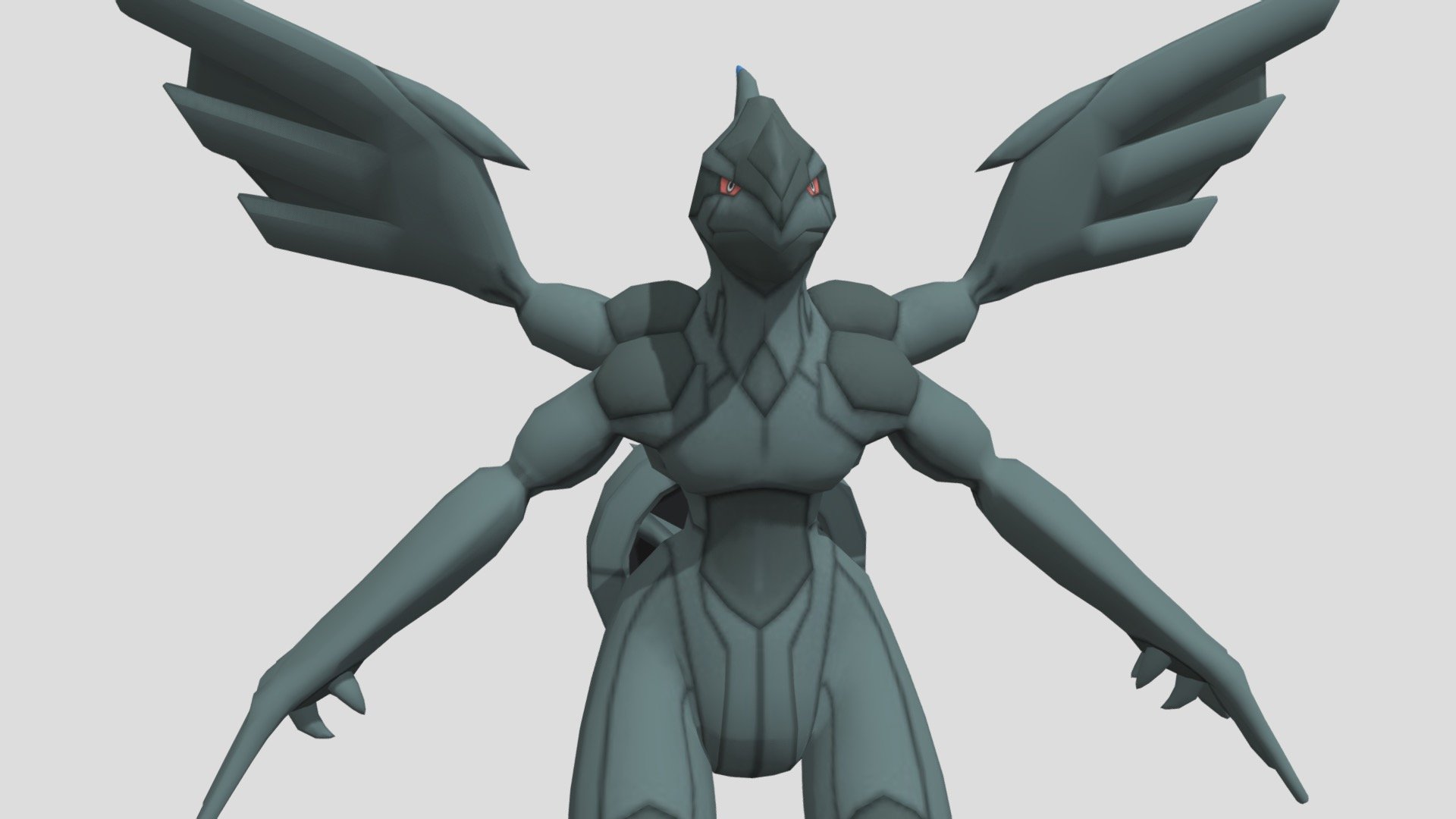 3DS - Pokemon X Y - 644 Zekrom - Download Free 3D model by Forsaken AR ...