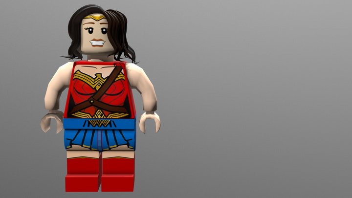 Lego Wonder Woman 3D Model