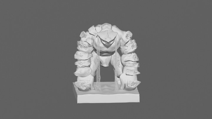 Rock Golem 3D Model