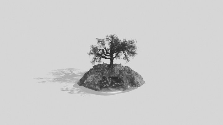 дерево с садом 3D Model