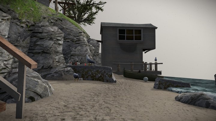 DAE Diorama - By the ocean 3D Model