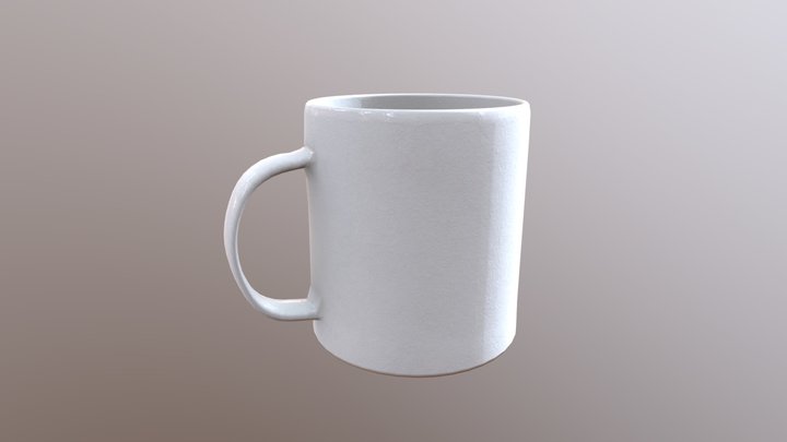 Ceramic White Mug 3D Model