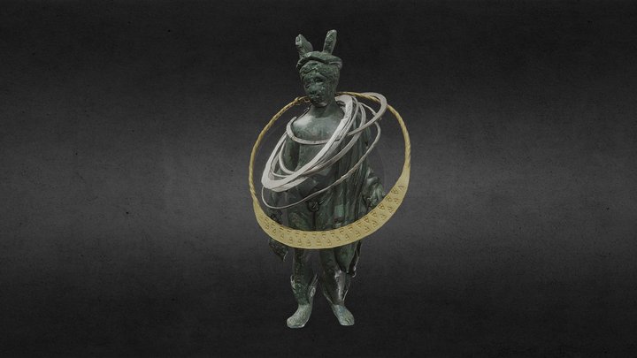 062 Merkurstatuette / Mercury statuette 3D Model