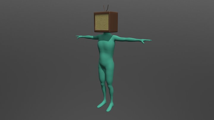 TV Character 3D Model