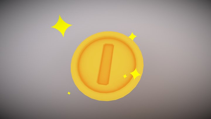 Mario coin 3D Model