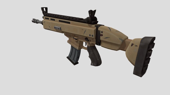 Fortnite Scar – Free 3D Model STL