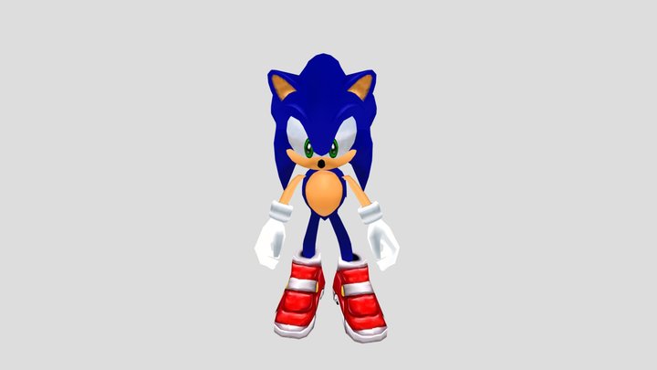 Ultimate Sonic adventure, 2 rig 3D Model