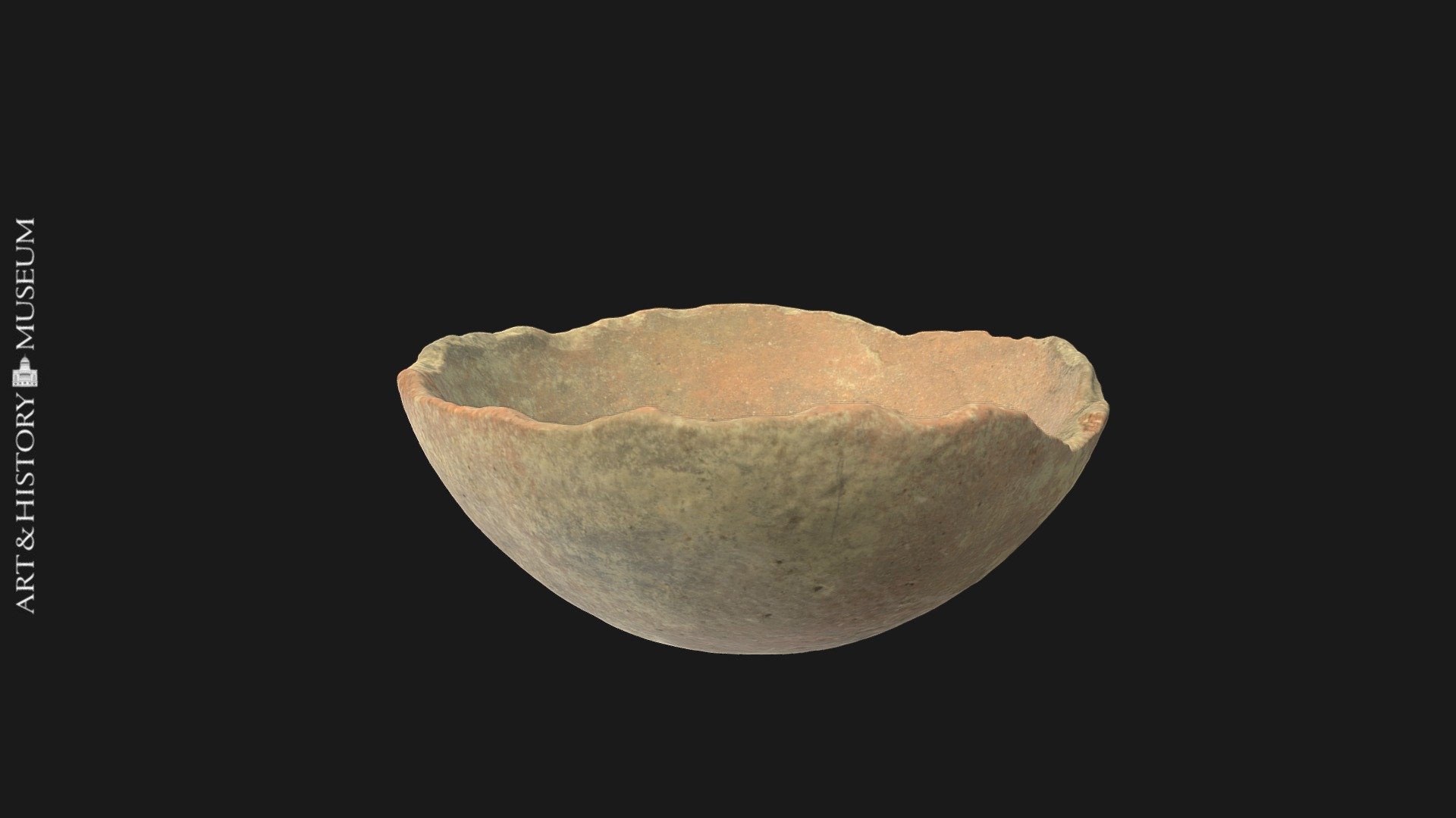 Bowl with conical base and flaring rim