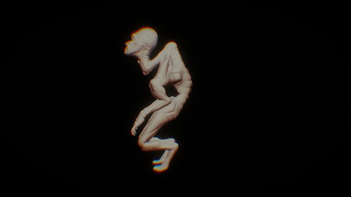 Humanoid Alien Creature 3D Model