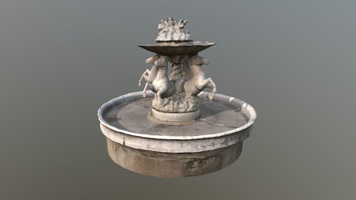 Propuesta reconstrucción Fuente de los Caballos 3D Model