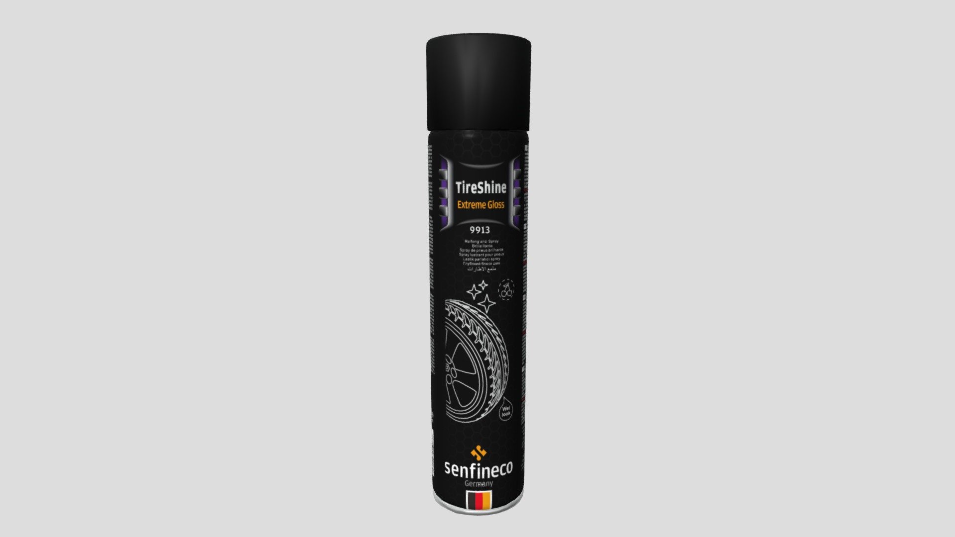 9913 TireShine Extreme Gloss — Sketchfab embed 3D viewer