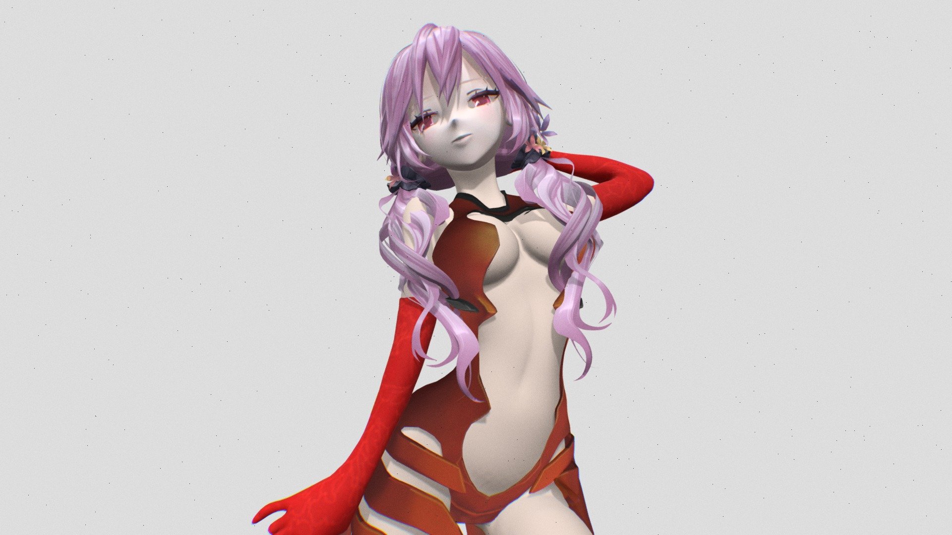 Yuzuriha Inori - Guilty Crown Modelo 3D in mulher 3DExport