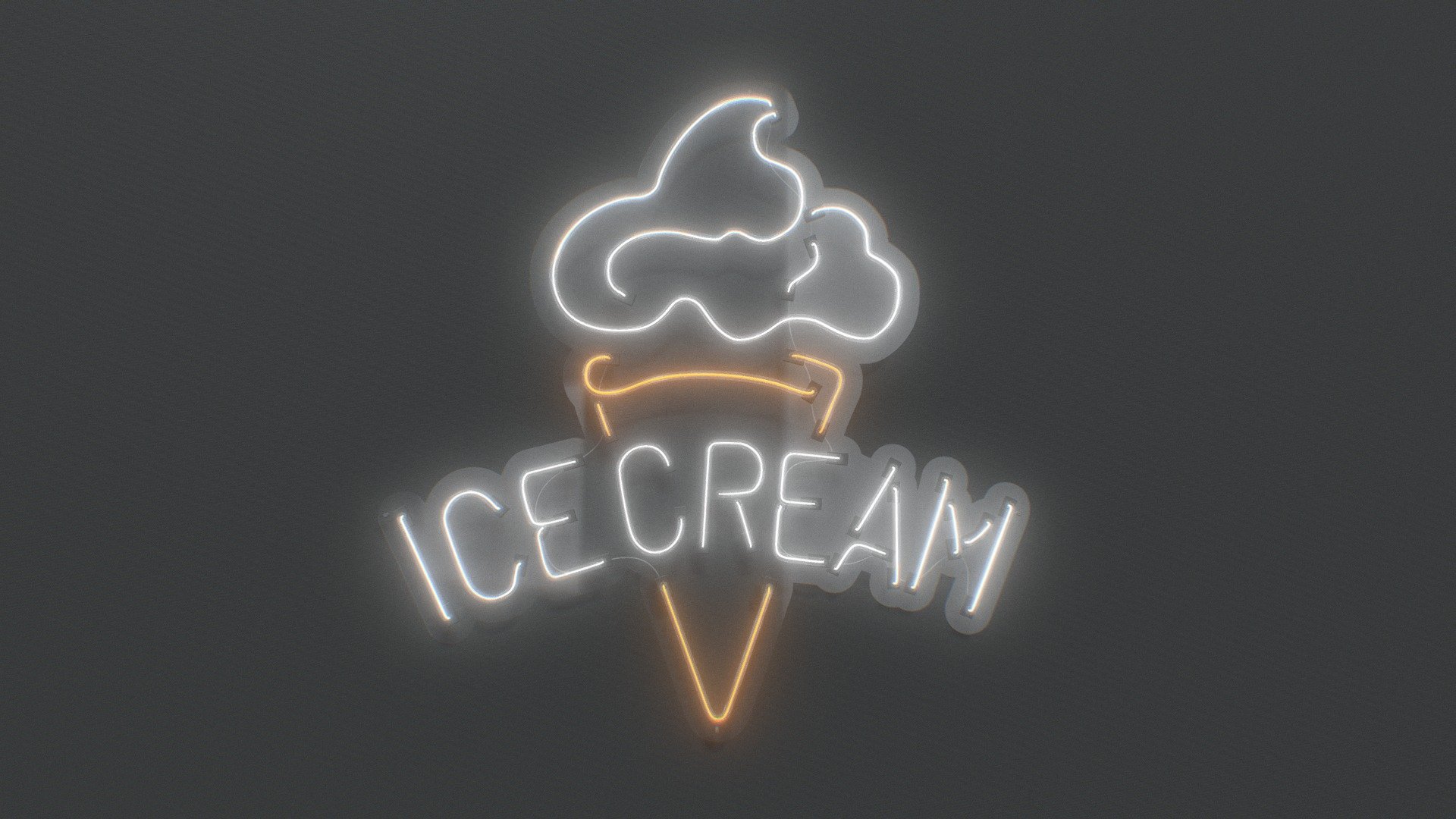 Ice Cream 2 - Neon Sign - Buy Royalty Free 3D model by NEONPLEX ...