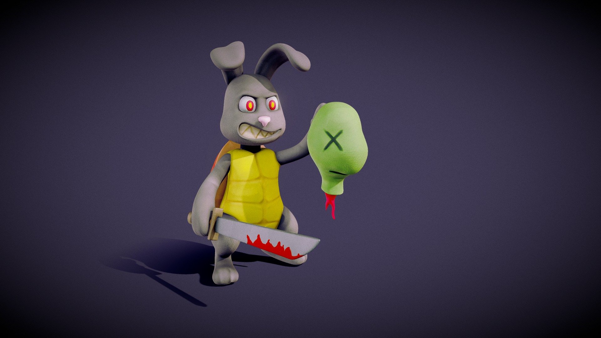 RabbitKilledTurtle - 3D model by k1r1ll3r [fdfe2d4] - Sketchfab