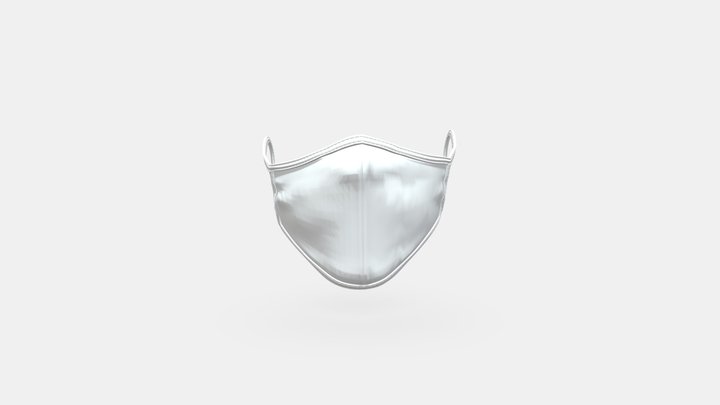 Fabric Face Mask 3D Model