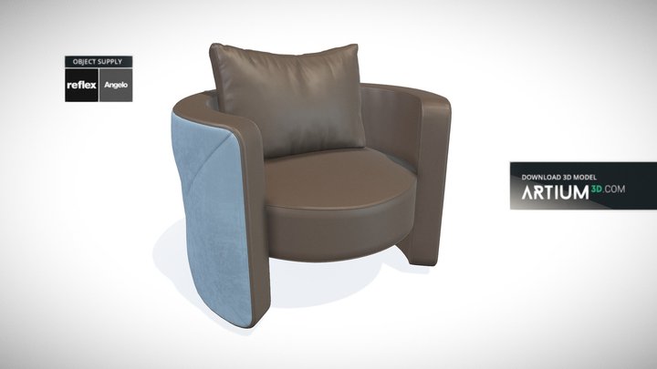 Armchair Atena Poltrona from Reflex Angelo 3D Model