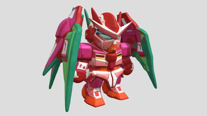 futuristic robot character 3D Model