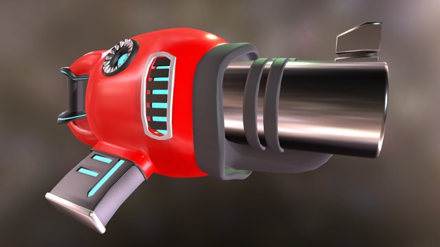 Sci-Fi Shot Gun 3D Model