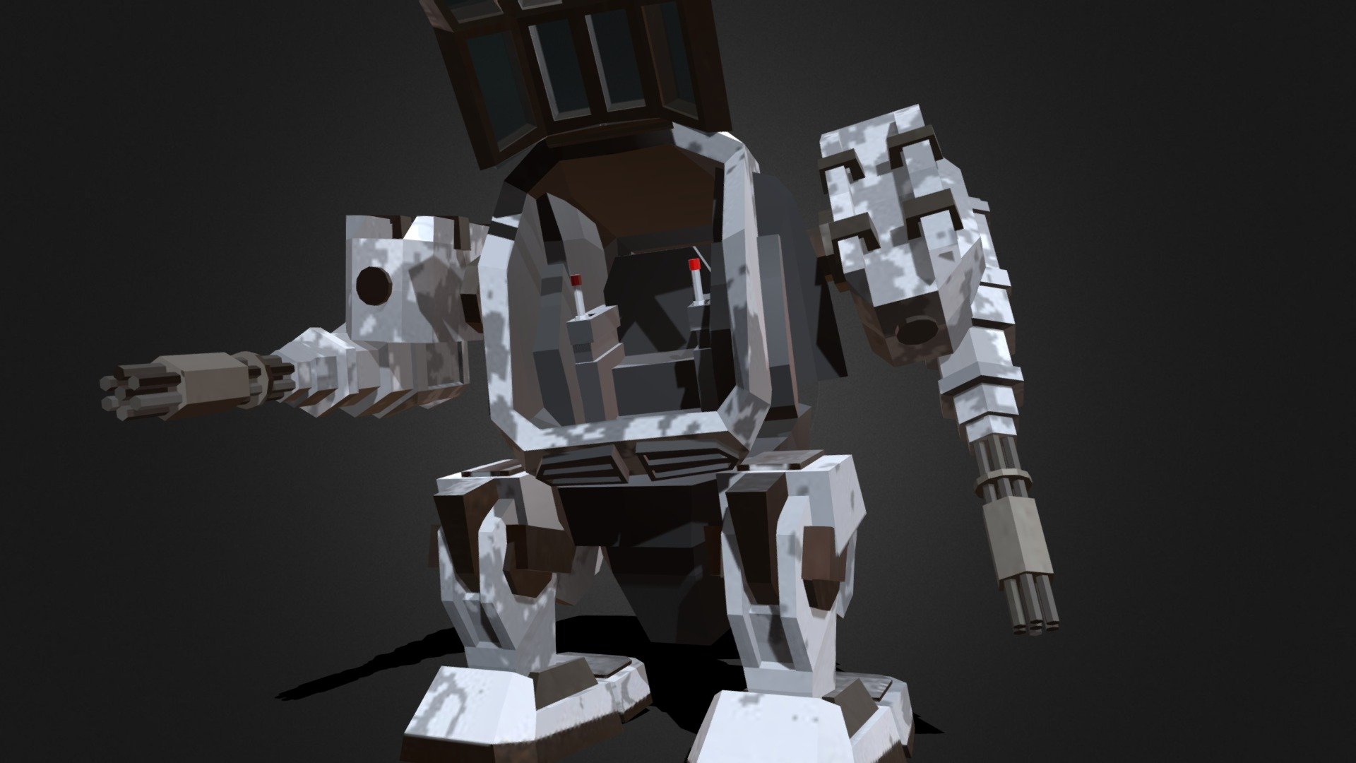 Heavy Mech Snow Variant - Rigged and Animated - Download Free 3D model ...