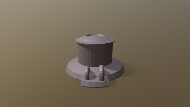 Sci-Fi Canister 3D Model