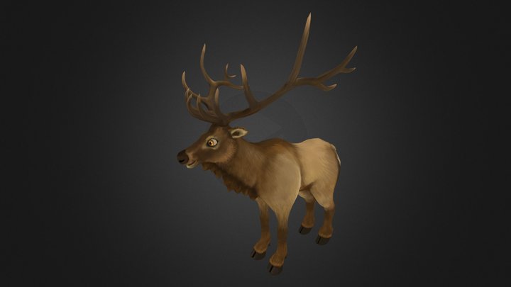 Elk 3D Model
