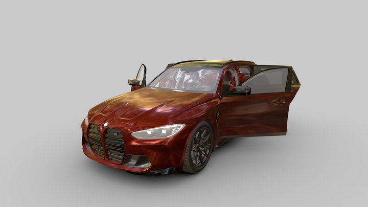 BMW M3 Competition 3D Model
