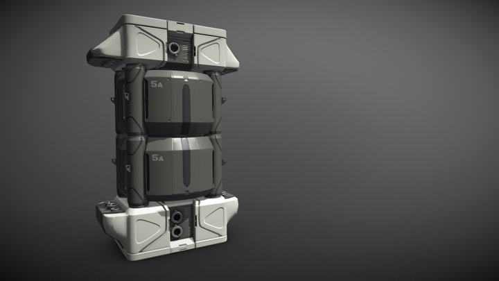 Splash Damage Fuel Tank 3D Model