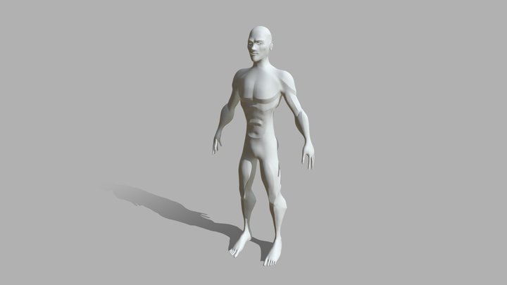 Skater Cartoon Model 3D Model