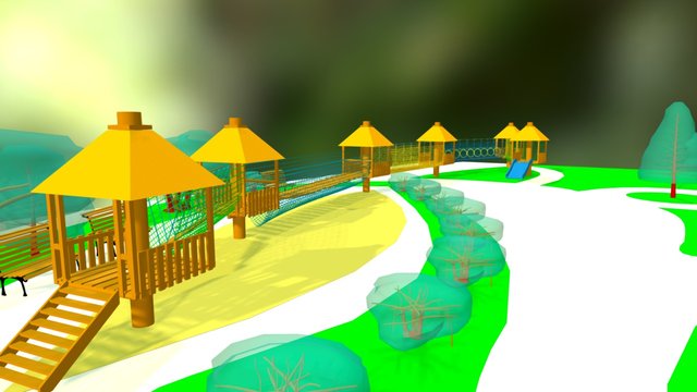 Rope-park 3D models - Sketchfab