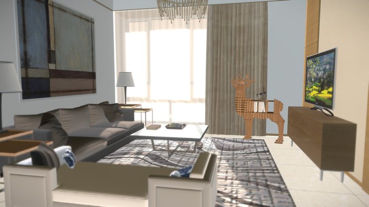 VR room | living room 3D Model