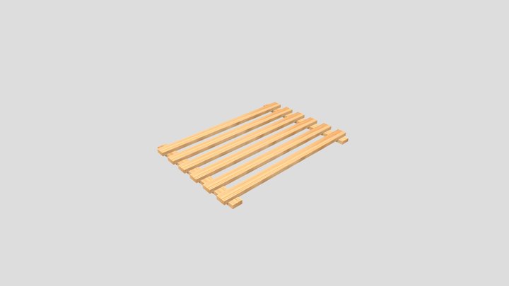 Wooden Pallet LOWPOLY – Free 3D Model STL