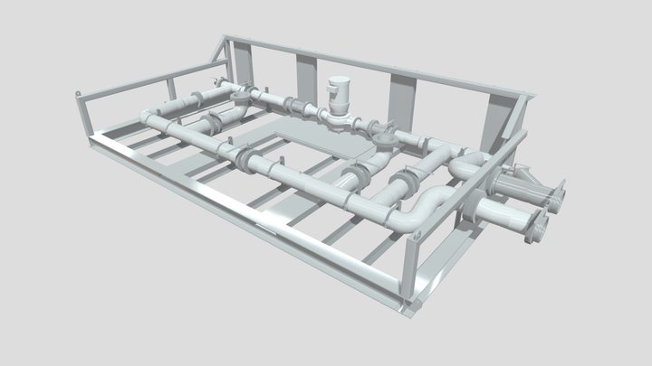 RK Mission Critical – Disruptor Cooling Skid 3D Model