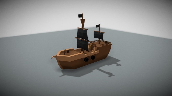 pirate ship 3D Model