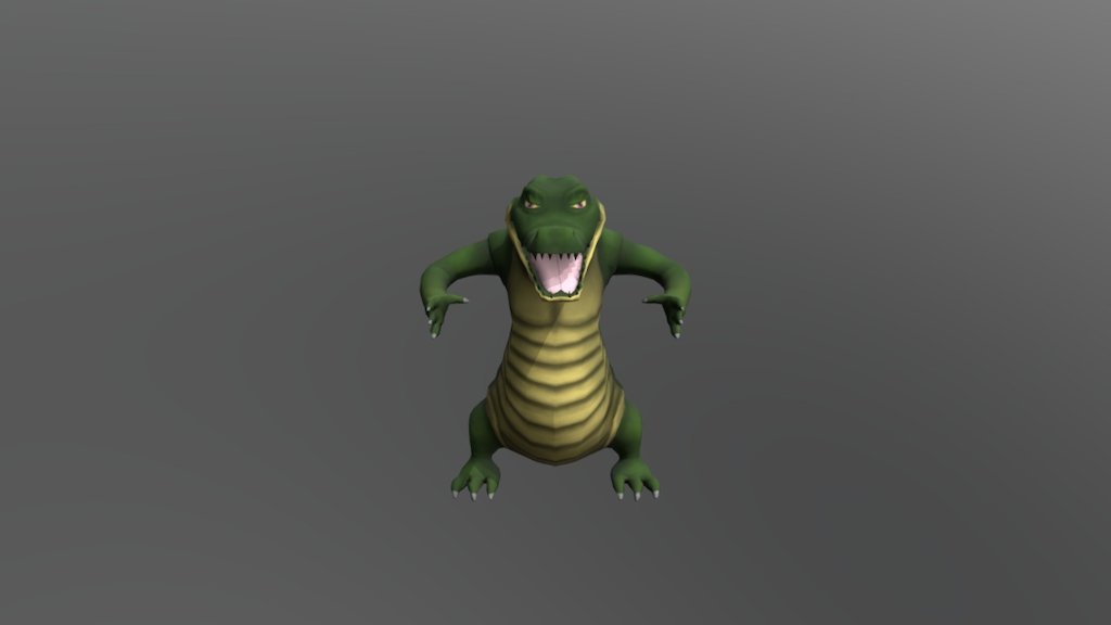 Crocodile (Low-Poly)