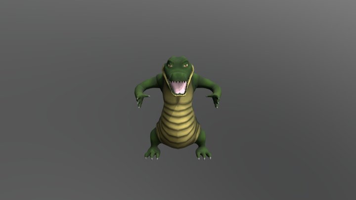 Crocodile (Low-Poly) 3D Model