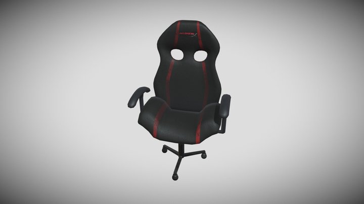 Low Poly Gaming Chair 3D Model