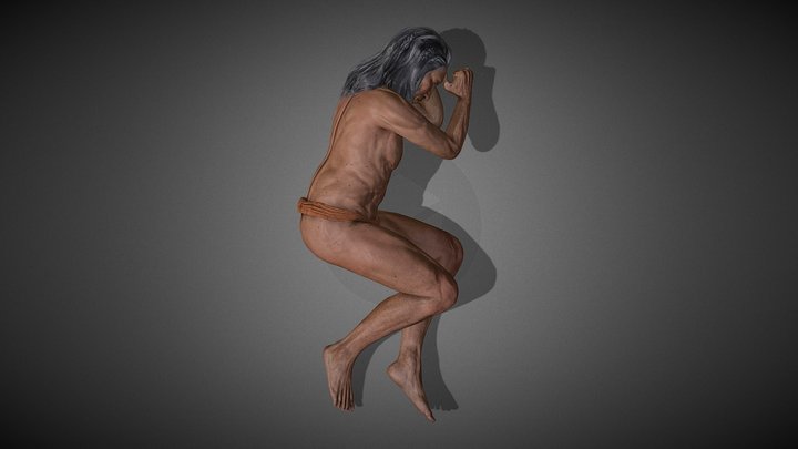 2Hombre chinchorro 3era Edad 3D Model