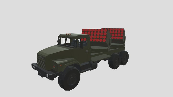 MLRS Cheburashka | РСЗО Чебурашка 3D Model