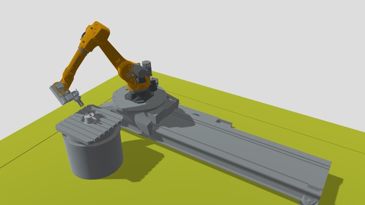 Kuka robot laser welding 3D Model