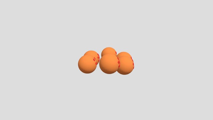 Separated Dragon Balls 3D Model