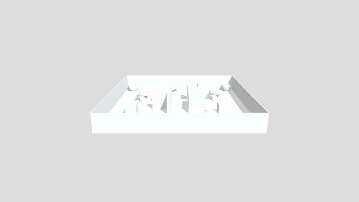 Game Map(low poly game environment) 3D Model